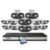 ZOSI 16CH 4K PoE Security Camera System with 4TB HDD, 12 x 5MP Outdoor Cams view 1