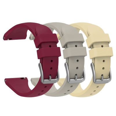 20MM Silicone Bands Compatible with Garmin Venu 2 Plus/Vvomove Sport/Venu SQ/forerunner 158/55/245/645, Wristband Strap Replacement Bracelet for Garmin Venu 2 Plus (3 Pack B)