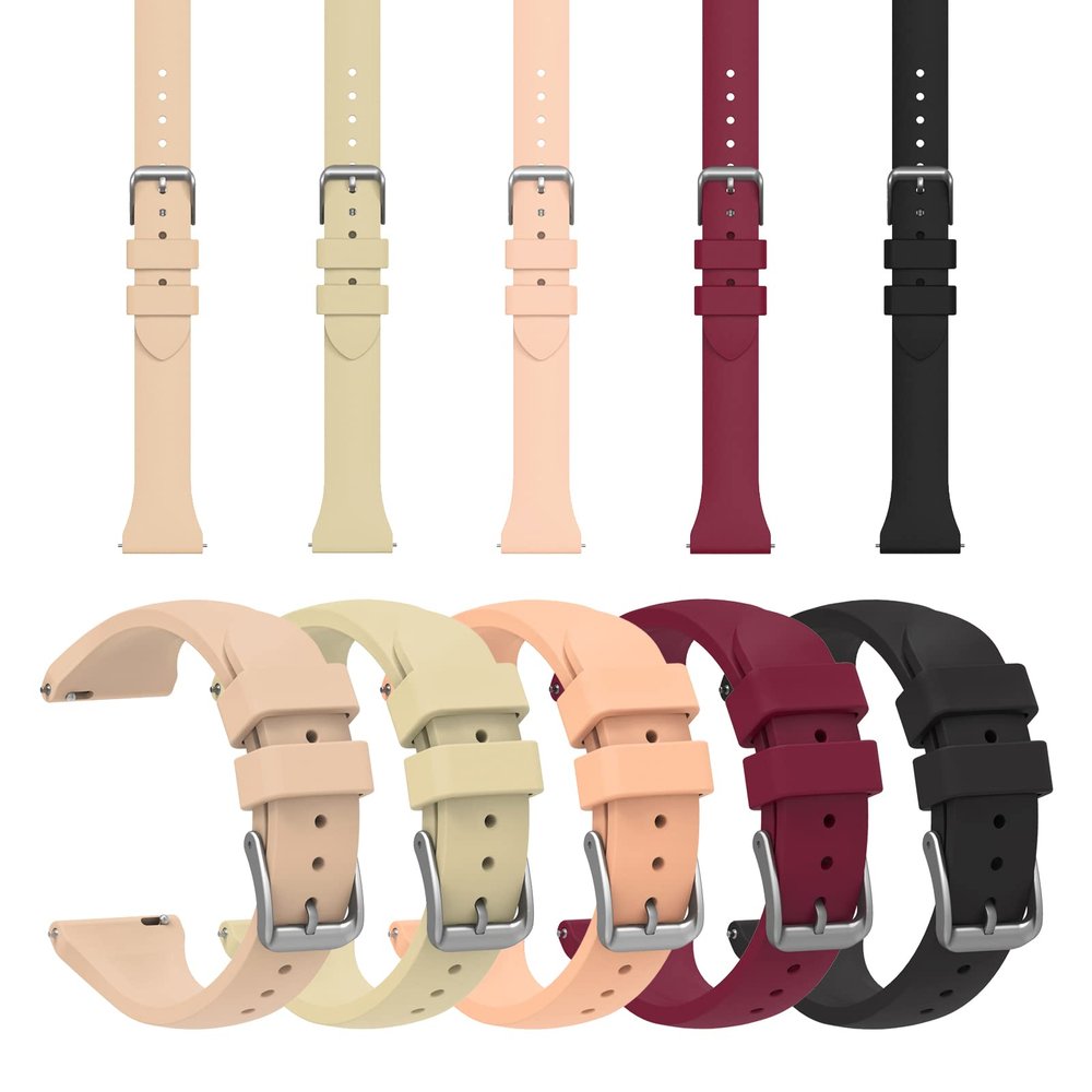 BabyValley Bands Compatible with UMIDIGI Uwatch 5/Urun/Urun S/Uwatch 3S/ Uwatch 2S, 22mm Silicone Wristband Strap Replacement Bracelet for Umidigi Uwatch 5 (5 Pack)