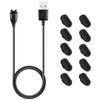 Charging Cable Compatible with Garmin Fenix 7/7s/7x Charger 3.4ft USB Charger Cable,Dust Plugs Compatible with Fenix 7/7s/7x,Instinct 2/2s Port Protector 10Packs Anti-Dust Plugs Caps view 1