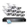 ZOSI 24CH 4K PoE Security Camera System, 10pcs 4K Outdoor PoE Wired Cameras, Face/Person/Vehicle Detection, 2 Way Talk, Spotlight Siren, 16 Port 24CH 8MP Dual-Disk NVR with 4TB HDD for 24/7 Recording view 1