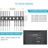 Height Adjustable TV Wall Mount, Bracket for Most 42-86 inch LED, LCD Monitor and Plasma TVs, Holds up to 132lbs, Max VESA 600x400mm by XINLEI (MFA6) view 3