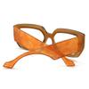 bullabulling Floral Square Reading Glasses For Women Men, Blue Light Blocking Computer Eyeglasses Thick Frame (light tea, 1.5, multiplier_x) view 4