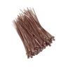 RELAND SUN 100pcs Nylon Zip Ties 2.5x100/150/200mm Cable Ties in Assorted Color Nylon Self-Locking Wire Ties (2.5x200mm,Brown) view 1