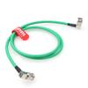 DRRI Canare12G-SDI 4K UHD Right-Angle BNC to Right-Angle BNC Coaxial Cable for Video Monitor (1M, Green) view 1
