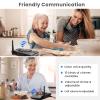 Wuloo Hands-Free Intercoms Wireless for Home Business, Upgrade Two Way Audio Intercom System for Elderly, Full Duplex Room to Room Intercom with 5280 ft Range Clear Sound Anti-Interference, Pack of 4 view 3