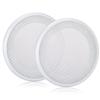 Facmogu 2PCS 5in Round Speaker Grille Replacements, White Surface Mount Speaker Covers Decorative Wall Ceiling Speaker Covers Subwoofer Car Speaker Metal Waffle Cover Guard Grill view 1