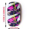2.4G Wireless Mouse with Cute Pattern Design for All Laptops and Desktops with Nano Receiver - Brush Stroke linesstripe view 2