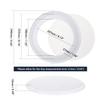 Facmogu 2PCS 8in White Ceiling Speaker Covers, Surface Mount Speaker Grill Mesh Round Speaker Grille Woofer Car Speaker Grill Cover Guard Protector Replacement Round Metal Grills view 2