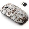 2.4G Wireless Mouse with Cute Pattern Design for All Laptops and Desktops with Nano Receiver - Apricot view 1