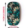 2.4G Wireless Mouse with Cute Pattern Design for All Laptops and Desktops with Nano Receiver - Floral tracerymade view 2