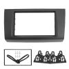 Fydun DIN Installation Dash, Black ABS Stereo Audio Fascia Panel Navigation Fascia Car Stereo Frame for Swift 20052010