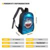Howilath Pug Dog Cute Pattern 17 Inch School Backpack for Boys Kids Bookbag Set Schoolbag with Lunch Box Pencil Case Laptop Daypack view 3