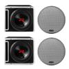 Alpine Two R2-SB10V Next-Gen 10" R-Series Halo Loaded Sub Enclosures with KTX-H10 Link Kit and Two KTE-10G.3 Grills view 1