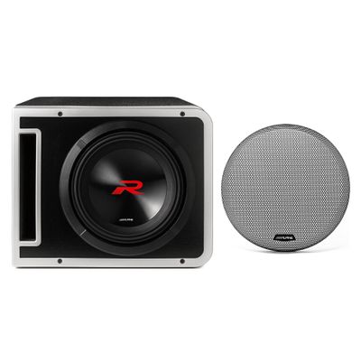 Alpine R2-SB12V Next-Gen 12" R-Series Halo Loaded Sub Enclosure with KTE-12G.3 Grill
