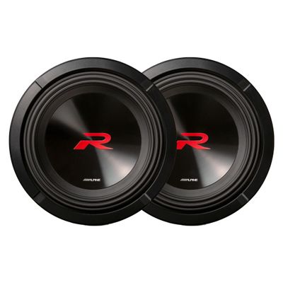 Alpine 2-R2-W10D4 Next-Generation 10" R-Series Subwoofers with Dual 4-Ohm Voice Coils
