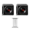 Alpine Two R2-SB10V Next-Gen 10" R-Series Halo Loaded Sub Enclosures with KTX-H10 Link Kit view 1