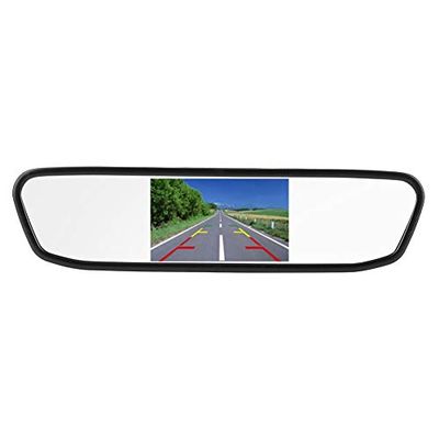 Diydeg Backup Camera and Monitor Kit, 4.3" HD Car Vehicle Rearview Mirror Monitor with 8 LED Night Vision, Car Recorder Rearview Mirror Camera for Cars,Trucks,Minivans,SUVs