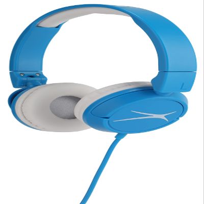 Altec Lansing Over The Ears Kids Headphones - Volume Limiting Technology for Developing Ears, Ages 3-5, Perfect for Learning from Home, Blue
