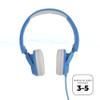 Altec Lansing Over The Ears Kids Headphones - Volume Limiting Technology for Developing Ears, Ages 3-5, Perfect for Learning from Home, Blue view 4
