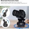Motorized Pan Tilt Head, 360 Rotation Motorized Panoramic Head, Remote Control Pan Tilt Professional Multifunctional Motorized Panoramic Head, for Mobile Phone Camera, 1Kg Load view 3
