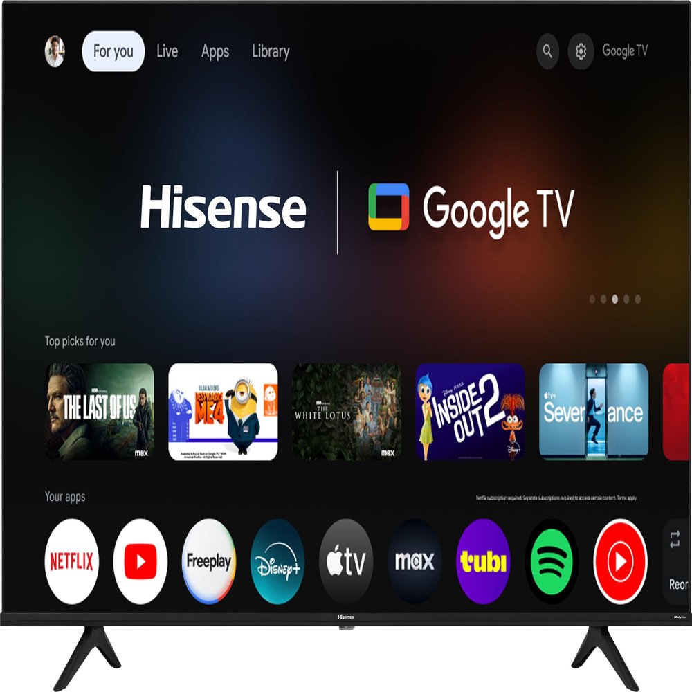 Hisense 50-Inch Class A6 Series 4K UHD Smart Google TV with Alexa Compatibility, Dolby Vision HDR, DTS Virtual X, Sports & Game Modes, Voice Remote, Chromecast Built-in (50A6H)
