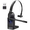 EKSA Trucker Bluetooth Headset, Wireless Headset with Microphone AI Noise Canceling, On Ear Bluetooth Headphone with Mute for Driver Office Call Center Computer Skype view 1