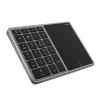Sanpyl Numeric Keypad, 2.4G Bluetooth Number Pad Type C Numpad Keypad with Touchpad, Bluetooth 2.4G Dual Mode Laptop Keypad, for PC Desktop, Laptop, Notebook Computer(Grey) view 1