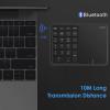 Sanpyl Numeric Keypad, 2.4G Bluetooth Number Pad Type C Numpad Keypad with Touchpad, Bluetooth 2.4G Dual Mode Laptop Keypad, for PC Desktop, Laptop, Notebook Computer(Grey) view 4