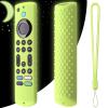 6.2 Inch Silicone Cover for 2023 Fire TV Stick 4K Max 2nd/Fir TV Omni Series/FireTV 4-Series Remote,Toshiba/Insignia FirTV Remote Cover with Lanyard(Glow Green) view 1