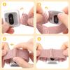 Elastic Nylon Band Compatible with Fitbit Versa, for Ladies and Men - Breathable, Adjustable Sport Replacement Wristband in Shiny Black, Pink, White, Purple view 3