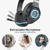 COOSII H300 Wireless Headphones Bluetooth with Microphone, Over Ear Headsets with USB Dongle & Mute, Environmental Noise Cancelling Retractable Mic for Work Office Meeting Laptop Computer (Black) view 4