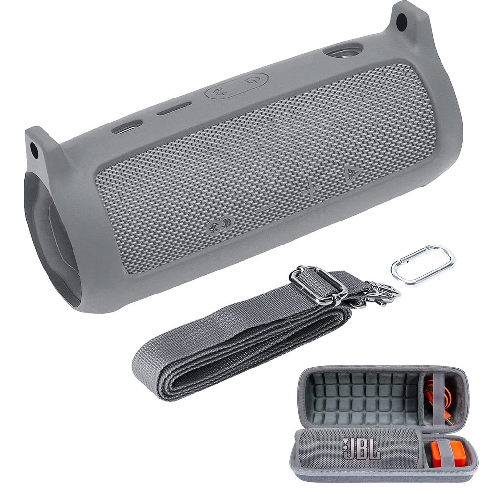 co2CREA Silicone + Hard Case for JBL Flip 6 Speaker