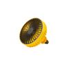 ihreesy Portable USB Fan,360Rotation Mini Desk Fan Quiet Hand Fan Car Air Circulator Fan Hand Fan Desktop Cooling Fan with 3 Speeds,Yellow view 1
