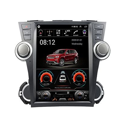 12.1 inches Android 10 Autoradio Car Navigation Stereo Multimedia Player GPS Radio 2.5D IPS Touch Screen forToyota Highlander 2009-2013