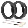 NuIth Door Speaker Adapter Bracket 6.5 with Speaker Wiring Harness Connector for VW Volkswagen Passat 1998-2016, Golf 1999-2014Jetta 1999-2013Beetle 1998-2011 Aftermarket Speaker Spacer Ring Kit view 1