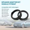 NuIth Door Speaker Adapter Bracket 6.5 with Speaker Wiring Harness Connector for VW Volkswagen Passat 1998-2016, Golf 1999-2014Jetta 1999-2013Beetle 1998-2011 Aftermarket Speaker Spacer Ring Kit view 2