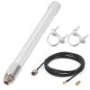 Nelawya WiFi Antenna Dual Band 2.4GHz 5GHz 5.8GHz 8dBi RP-SMA SMA Male Outdoor Indoor Antenna with 10ft KMR195 Cable for WiFi Router Hotspot Security IP Camera view 1