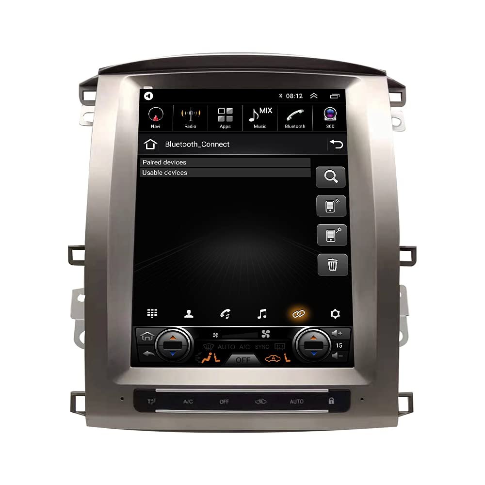 12.1 inches Android 10 Autoradio Car Navigation Stereo Multimedia Player GPS Radio 2.5D IPS Touch Screen forToyota LC100 2006-2011