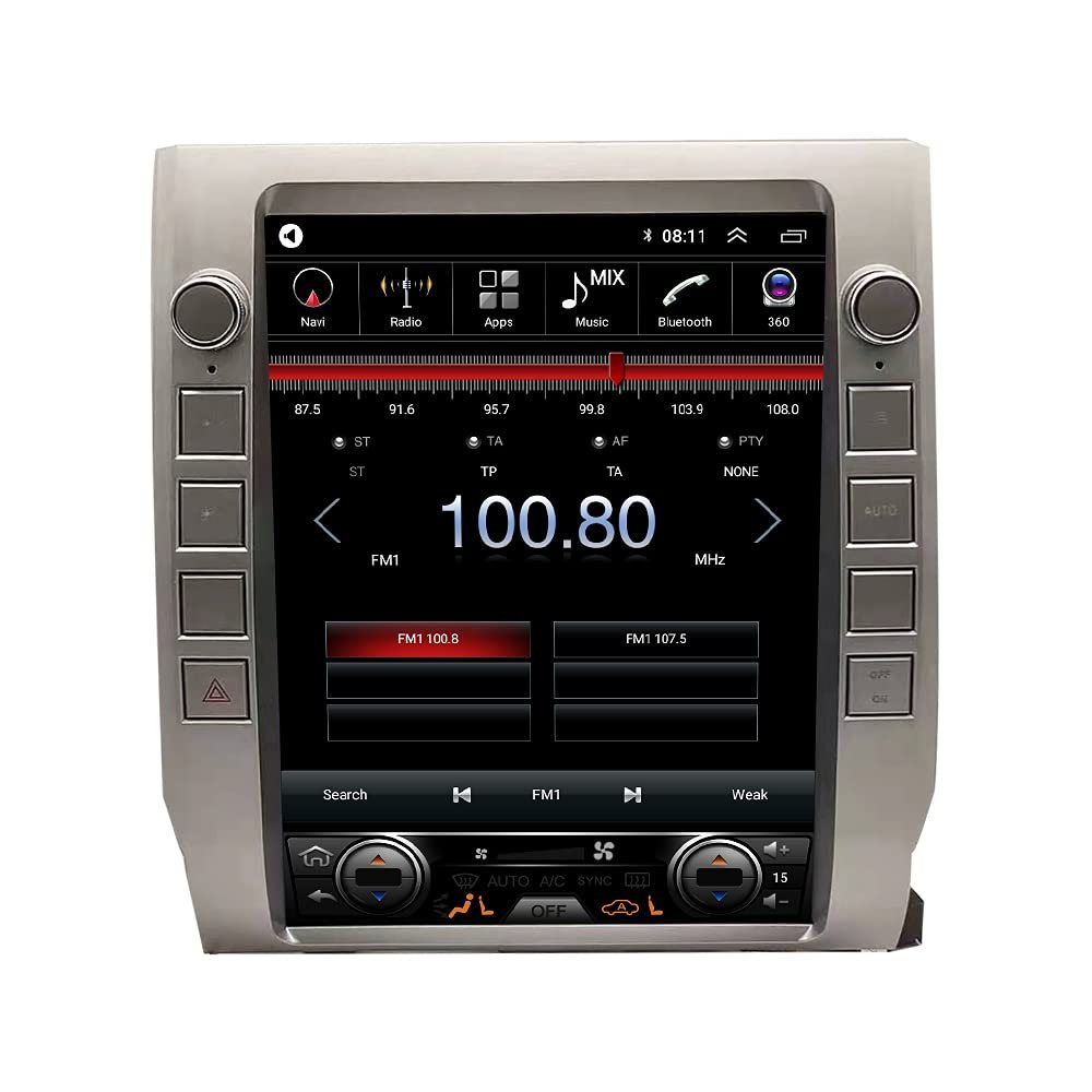 12.1 inches Android 10 Autoradio Car Navigation Stereo Multimedia Player GPS Radio 2.5D IPS Touch Screen forToyota Tundra 2015-2020