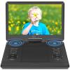 YOOHOO 16.9" Portable DVD Player with 14.1" Swivel HD Large Screen, DVD Player Portable with 6Hrs Playtime, Last Memory, Support USB/SD Card/Sync TV, Region-Free, Support Multiple Discs, Black view 1