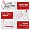 GameGem 2 Step Ladder, Aluminum Folding 2 Step Stool with Anti-Slip Sturdy and Wide Pedal, Lightweight Portable Stepladder for Home and Kitchen Use Space Saving, Cream White, 330 lbs view 4