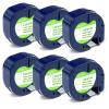 11-Pack, Labelife Compatible DYMO LetraTag Refills 91330 and Dymo 18771 Refill LetraTag Iron-On Fabric Labels, Work with Dymo LT-100H LT-100T QX50 Label Maker, Black Print on White, 1/2-Inchx110.5 Ft view 2