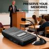 Cassette Tape Player & Voice Recorder, Standing Mic, Built-in Speaker, Aux view 3