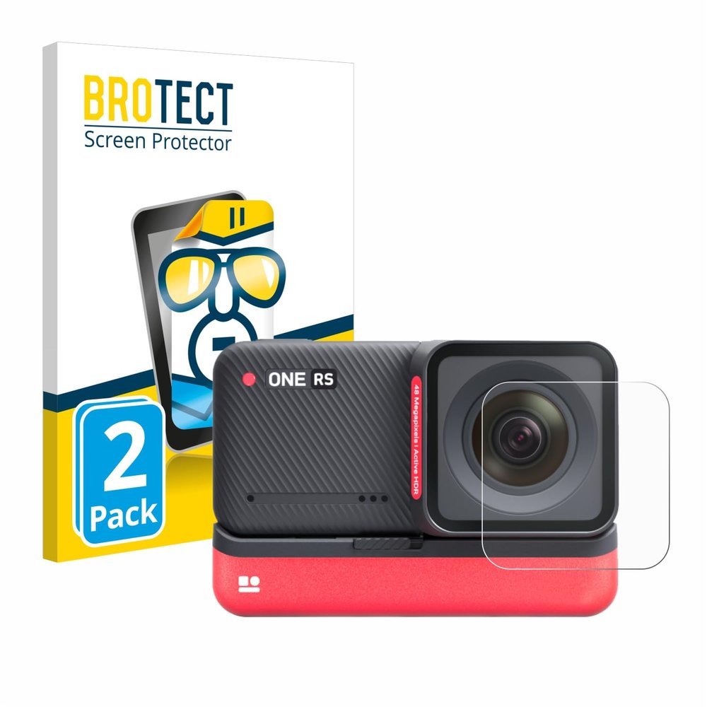 brotect 2-Pack Screen Protector Compatible with Insta360 One RS 4K Edition (Lens) - HD-Clear Protection Film