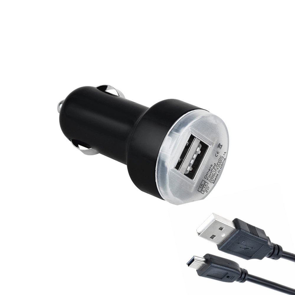 Digipartspower Car DC Adapter + USB Charging Cable Replacement for Uniden BC125AT BC75XLT BC-125AT BC-75XLT BCD436HP BCD-436HP Bearcat Handheld Scanner Auto Cigarette Lighter Plug Power Supply