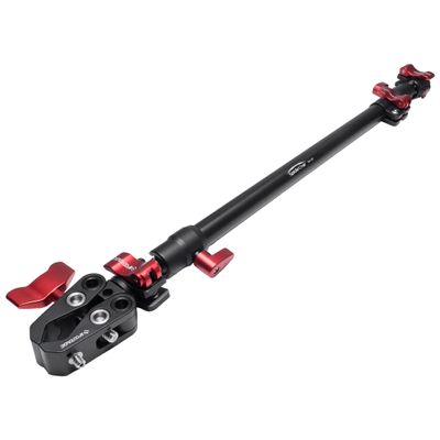 IFOOTAGE Camera Slider Support Arm Stabilizer, 32" Tripod Stabilizer Arm Camera Mount with C Clamps and Ball Head 1/4" & 3/8" Screw for Monitor, Light, Microphone, CameraCage, Action Camera