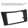 Double DIN Installation Dash Kit, Black ABS 2 Din Stereo Audio Fascia Panel Navigation Fascia Car Stereo Frame for Benz CLSClass C219 20012009 view 2