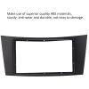 Double DIN Installation Dash Kit, Black ABS 2 Din Stereo Audio Fascia Panel Navigation Fascia Car Stereo Frame for Benz CLSClass C219 20012009 view 3