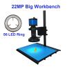 TYZK Microscope Kit 13MP HDMI /22MP 38MP HD USB TF Monocular Microscope Digital Camera Lens 56 LED Light Microscope Lens Adapters (Color : C) view 2